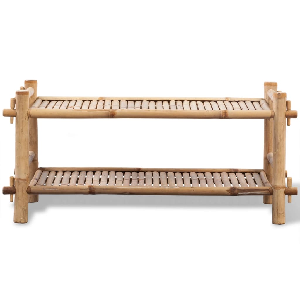 Schoenenrek bamboe twee lagen is nu te koop bij PeponiXL, paradijselijk wonen!