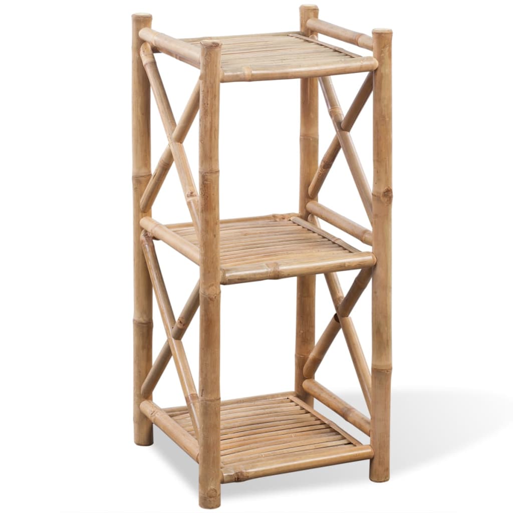 Rek 3-laags vierkant bamboe is nu te koop bij PeponiXL, paradijselijk wonen!