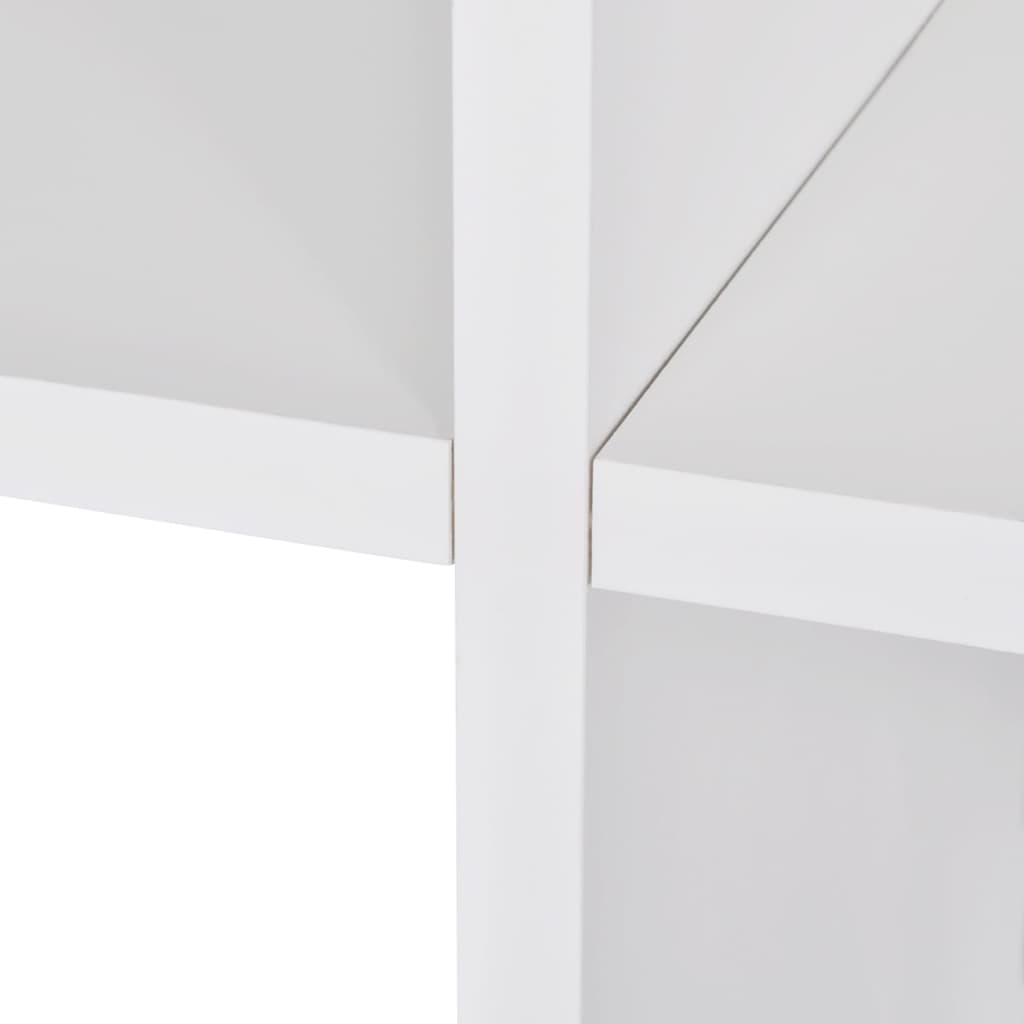 Boekenkast/presentatiemeubel trapvormig 142 cm wit is nu te koop bij PeponiXL, paradijselijk wonen!