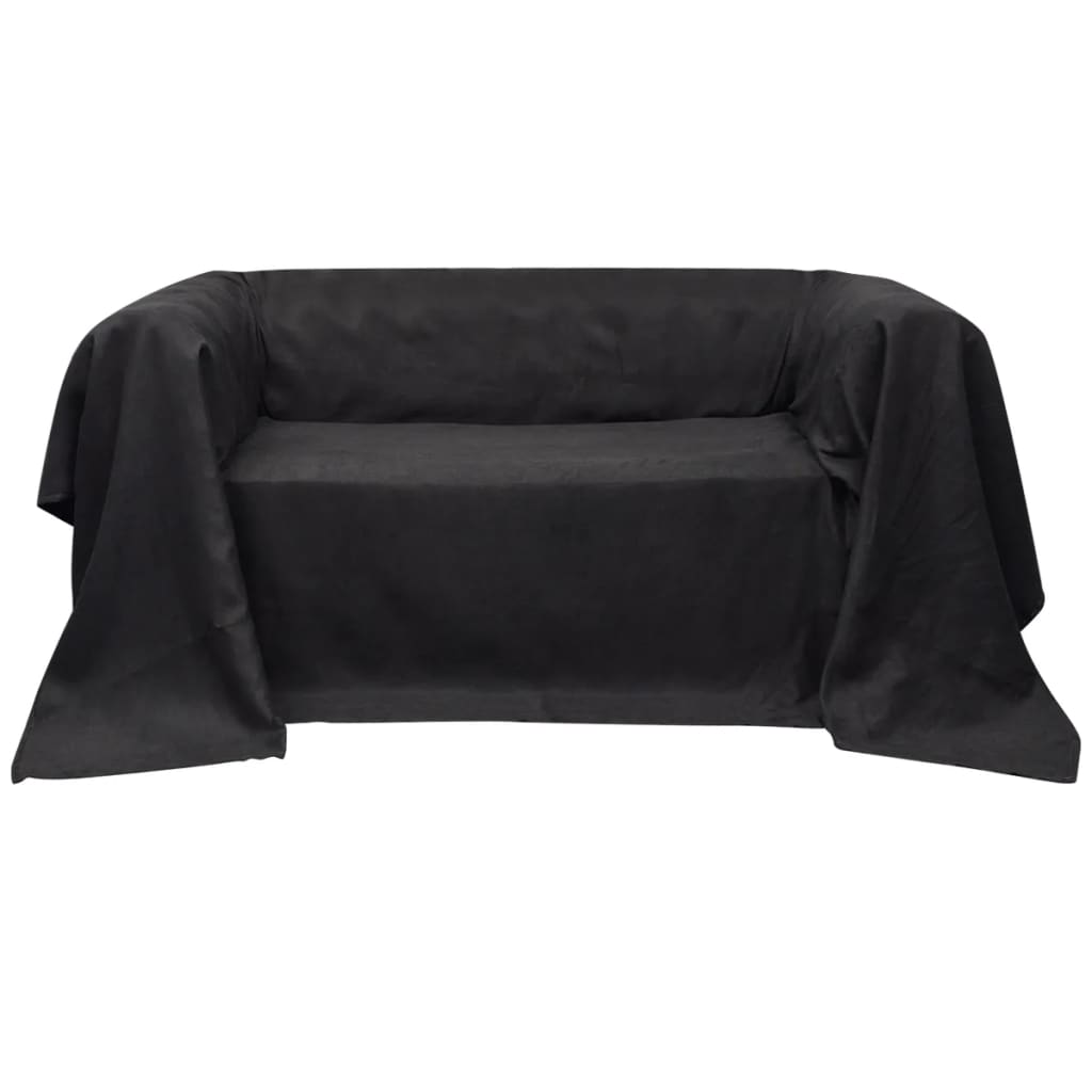 Bankhoes 210x280 cm microsuède antraciet is nu te koop bij PeponiXL, paradijselijk wonen!