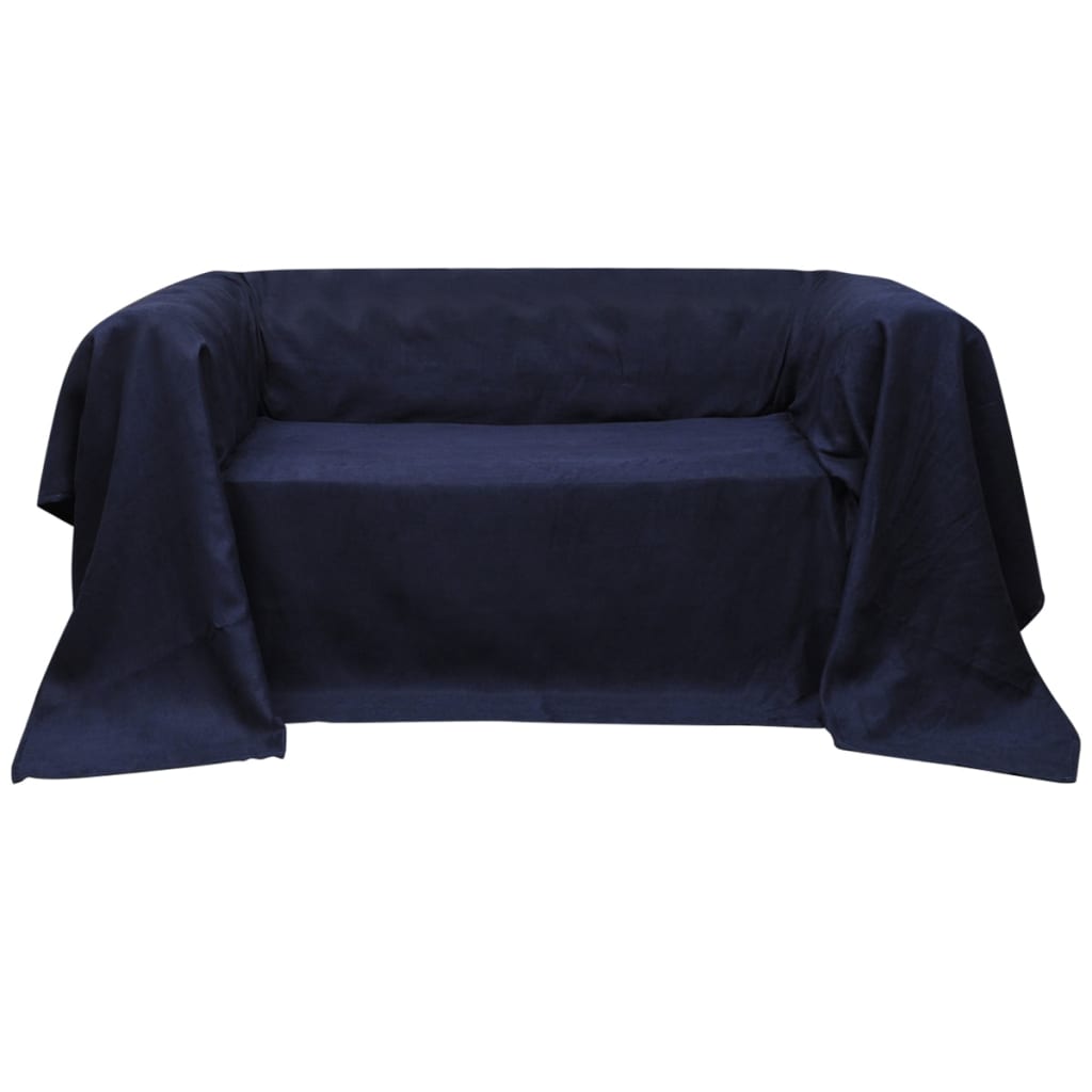 Bankhoes microsuede marineblauw 140 x 210 cm is nu te koop bij PeponiXL, paradijselijk wonen!
