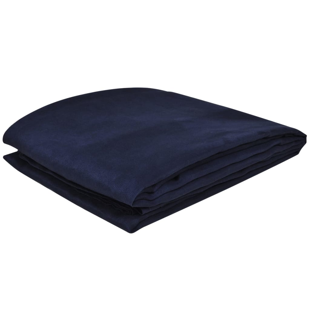 Bankhoes microsuede marineblauw 140 x 210 cm is nu te koop bij PeponiXL, paradijselijk wonen!