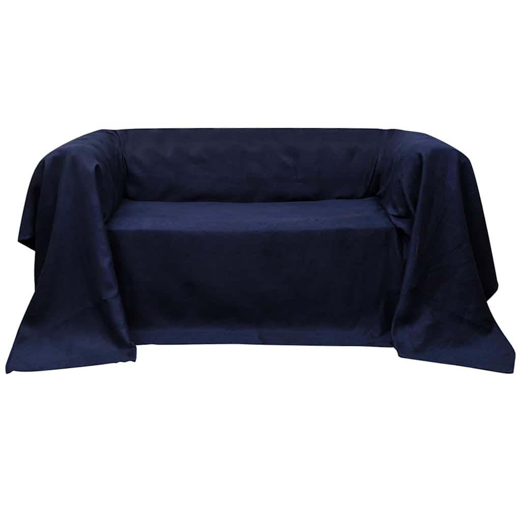 Bankhoes microsuede marineblauw 210 x 280 cm is nu te koop bij PeponiXL, paradijselijk wonen!