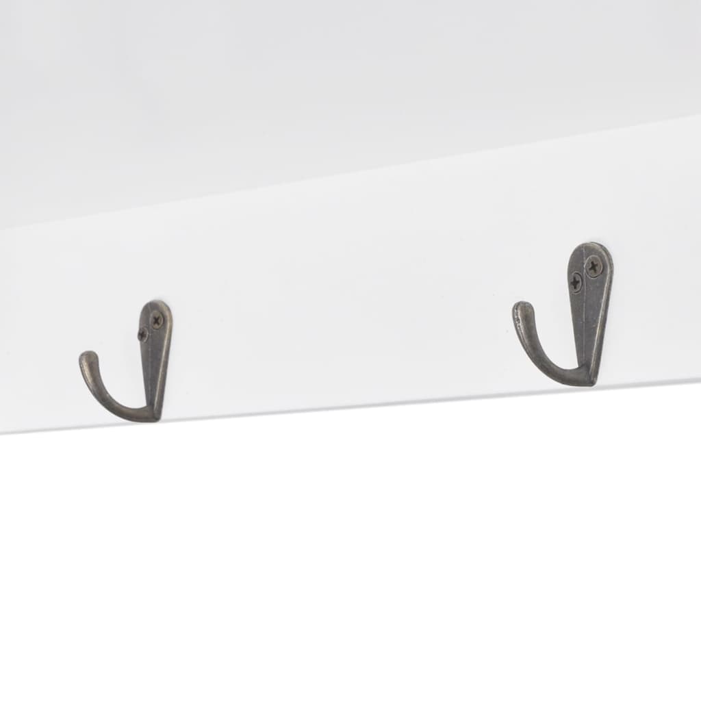 Wandschap voor boeken/DVD's MDF wit is nu te koop bij PeponiXL, paradijselijk wonen!