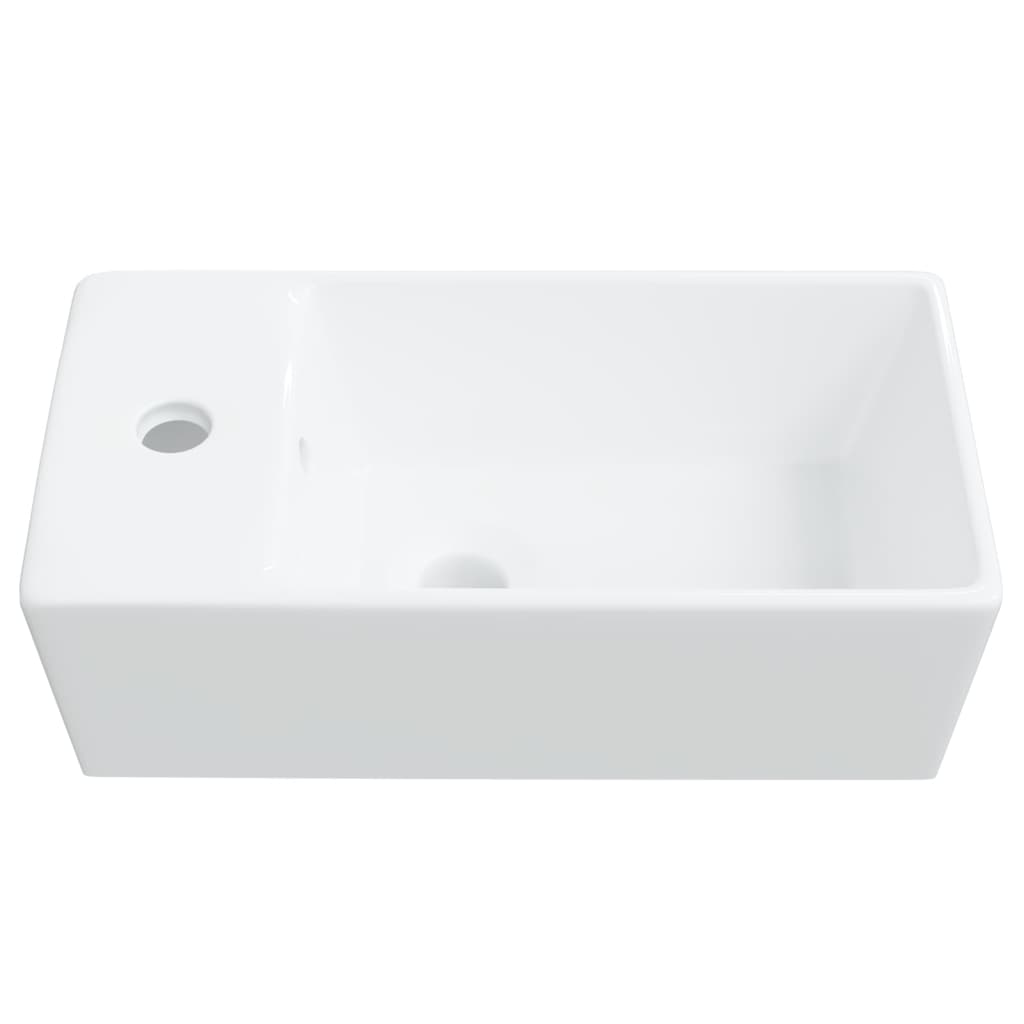 Wasbak 48x25x15 cm keramiek wit is nu te koop bij PeponiXL, paradijselijk wonen!