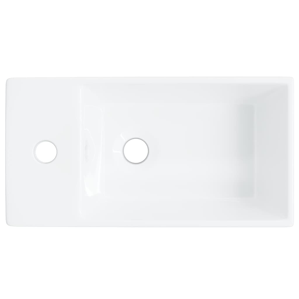Wasbak 48x25x15 cm keramiek wit is nu te koop bij PeponiXL, paradijselijk wonen!
