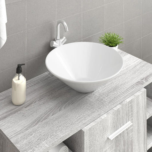 Wasbakken 2 st 42x42x14 cm keramiek wit is nu te koop bij PeponiXL, paradijselijk wonen!