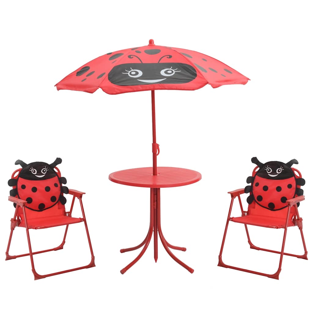 3-delige Bistroset voor kinderen met parasol rood is nu te koop bij PeponiXL, paradijselijk wonen!