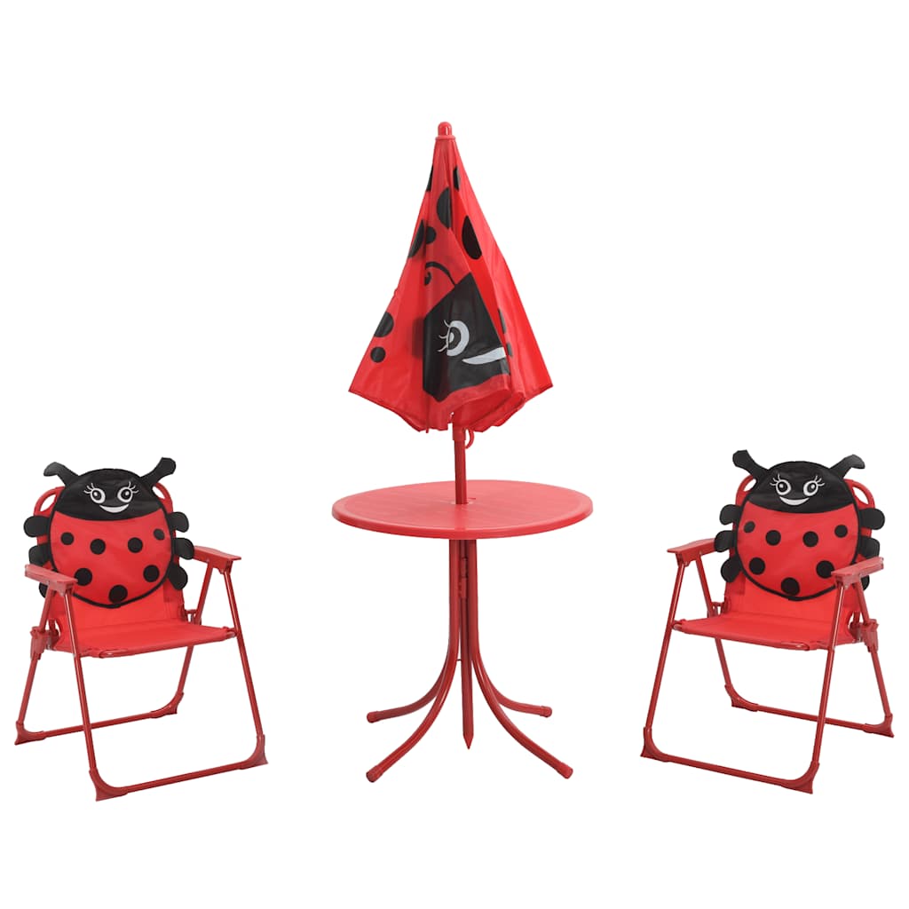 3-delige Bistroset voor kinderen met parasol rood is nu te koop bij PeponiXL, paradijselijk wonen!