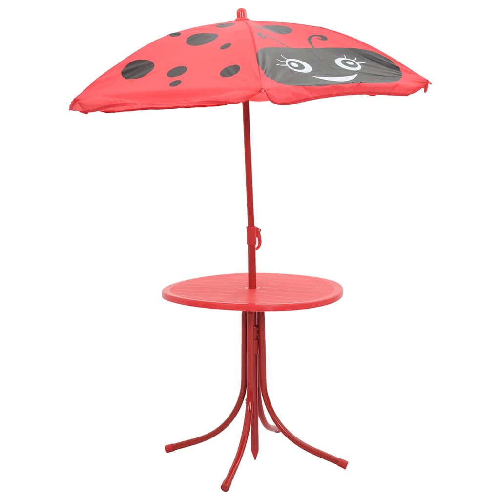 3-delige Bistroset voor kinderen met parasol rood is nu te koop bij PeponiXL, paradijselijk wonen!