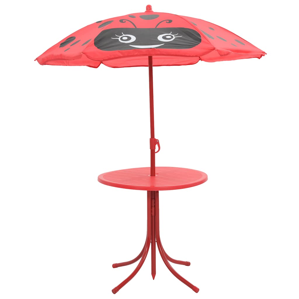 3-delige Bistroset voor kinderen met parasol rood is nu te koop bij PeponiXL, paradijselijk wonen!