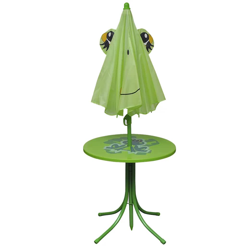 3-delige Bistroset voor kinderen met parasol groen is nu te koop bij PeponiXL, paradijselijk wonen!