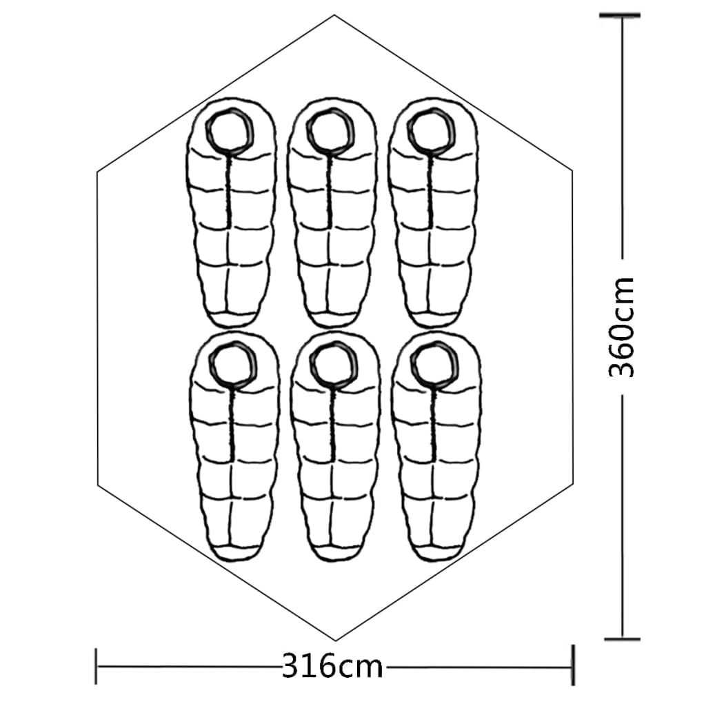 Tent 6-persoons blauw is nu te koop bij PeponiXL, paradijselijk wonen!