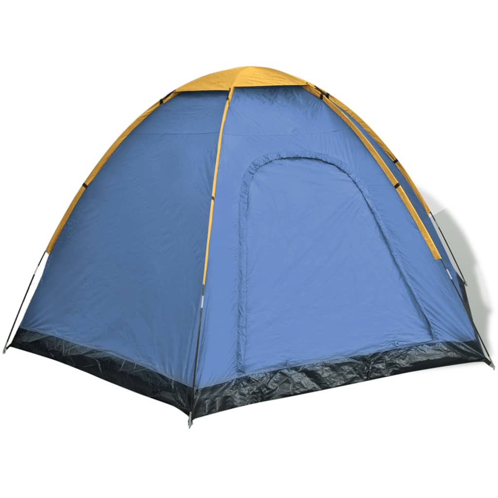 Tent 6-persoons blauw en geel is nu te koop bij PeponiXL, paradijselijk wonen!