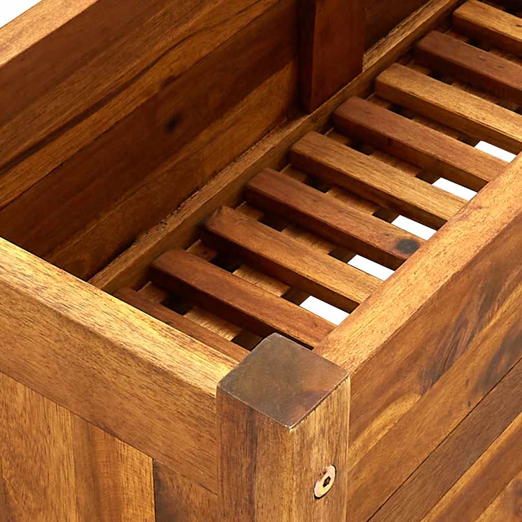 Plantenbak verhoogd 76x27,6x25 cm acaciahout is nu te koop bij PeponiXL, paradijselijk wonen!