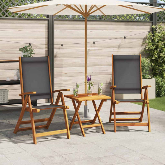 Tuinstoelen inklapbaar 2 st massief acaciahout en textileen is nu te koop bij PeponiXL, paradijselijk wonen!