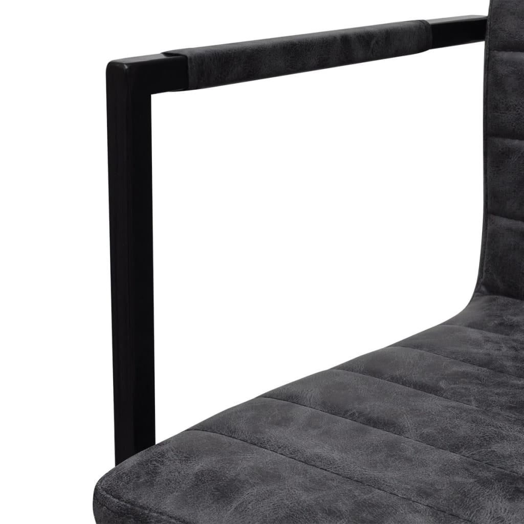Eetkamerstoelen 6 st kunstleer zwart is nu te koop bij PeponiXL, paradijselijk wonen!