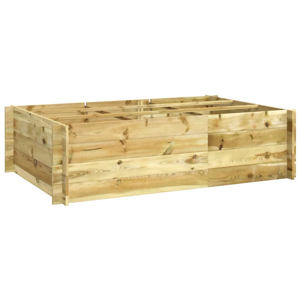 Plantenbak verhoogd 150x100x40 cm geïmpregneerd hout is nu te koop bij PeponiXL, paradijselijk wonen!