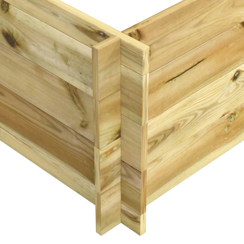 Plantenbak verhoogd 150x100x40 cm geïmpregneerd hout is nu te koop bij PeponiXL, paradijselijk wonen!
