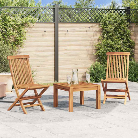 Tuinstoelen inklapbaar 2 st massief teakhout is nu te koop bij PeponiXL, paradijselijk wonen!