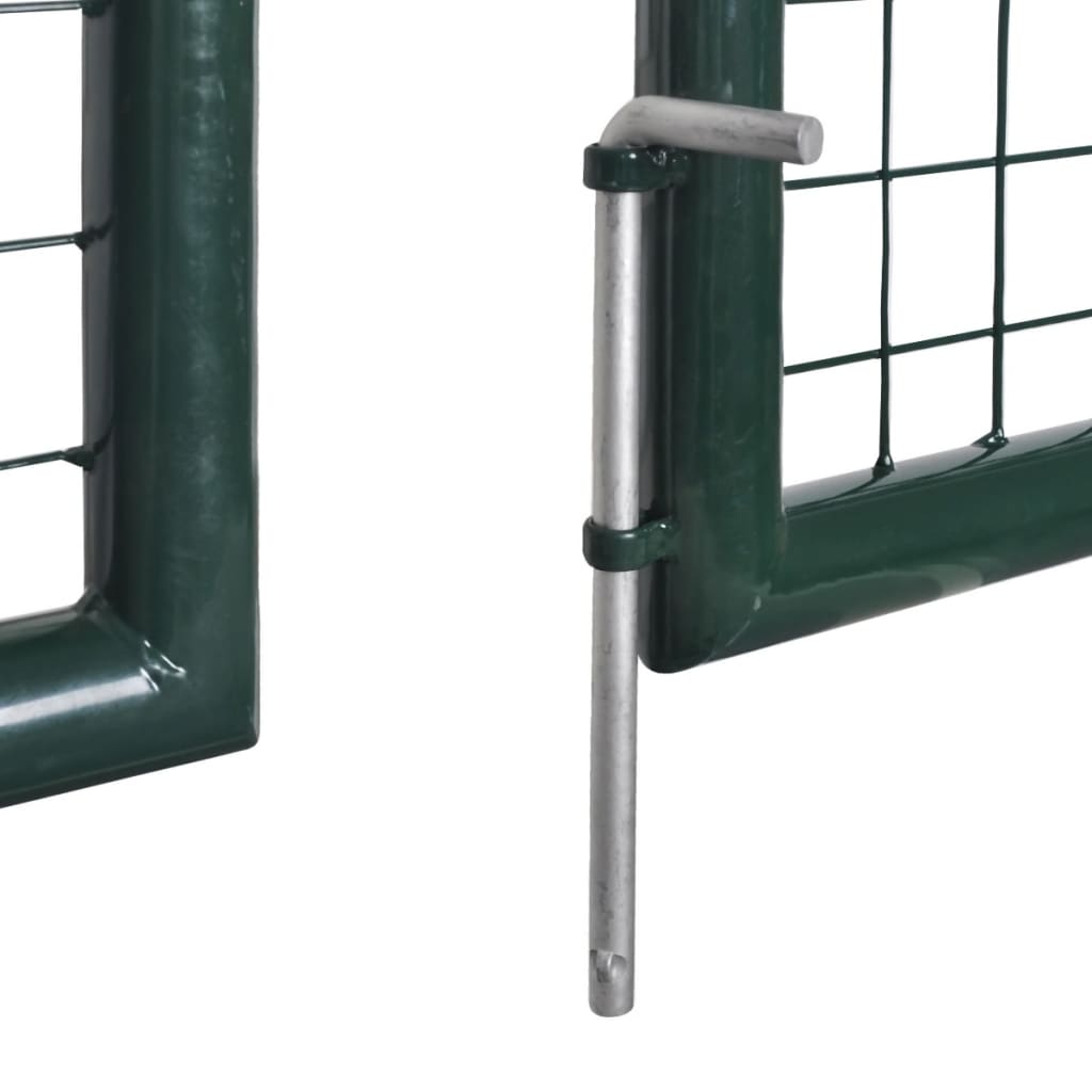 Dubbele poort met deur 300x150 cm gepoedercoat staal is nu te koop bij PeponiXL, paradijselijk wonen!