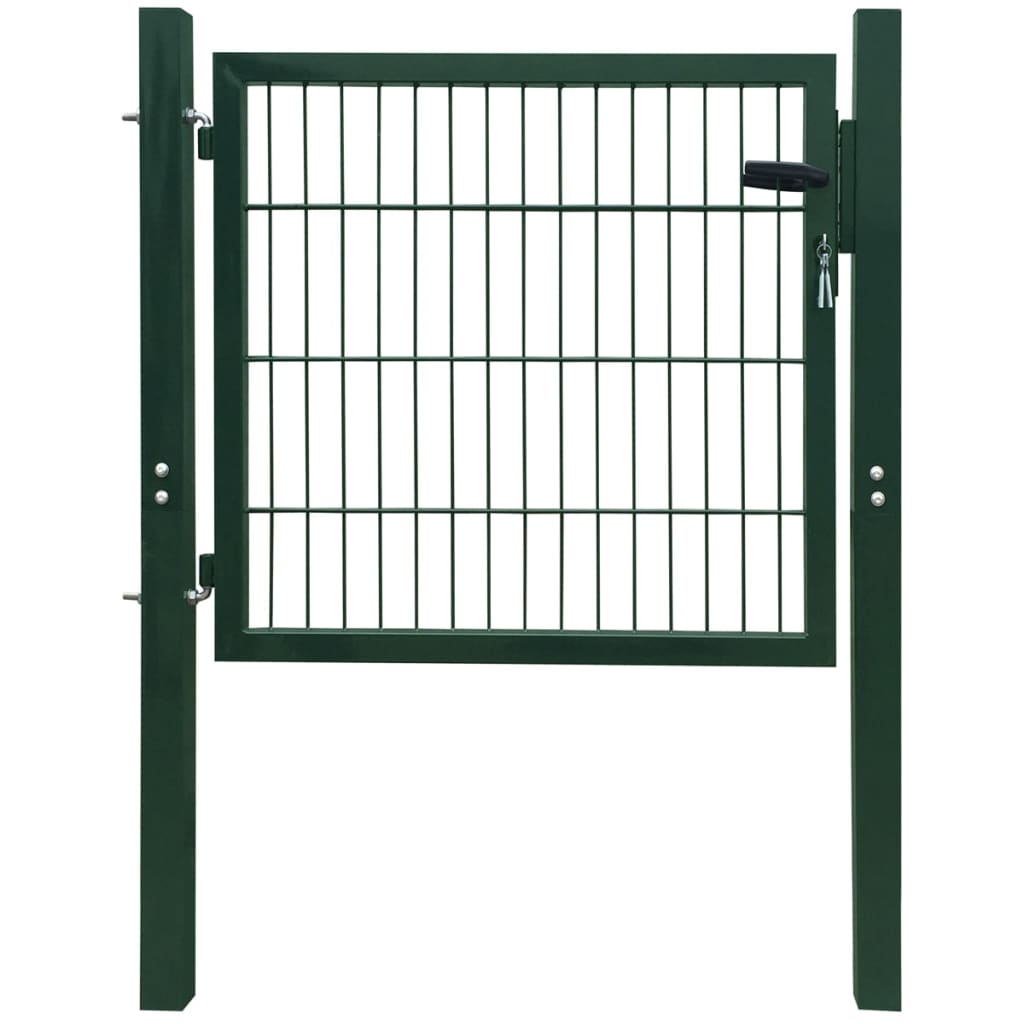 Poort 100x100 cm staal groen is nu te koop bij PeponiXL, paradijselijk wonen!