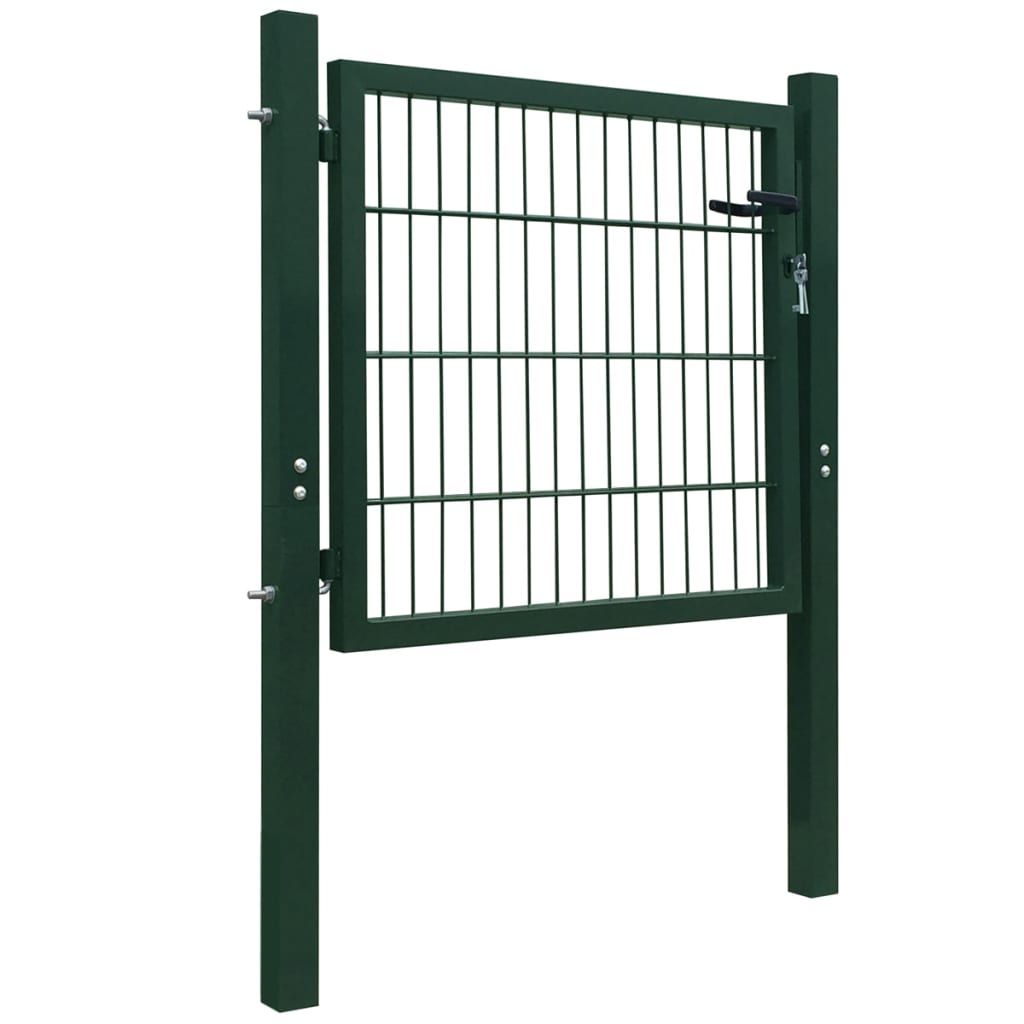 Poort 100x100 cm staal groen is nu te koop bij PeponiXL, paradijselijk wonen!