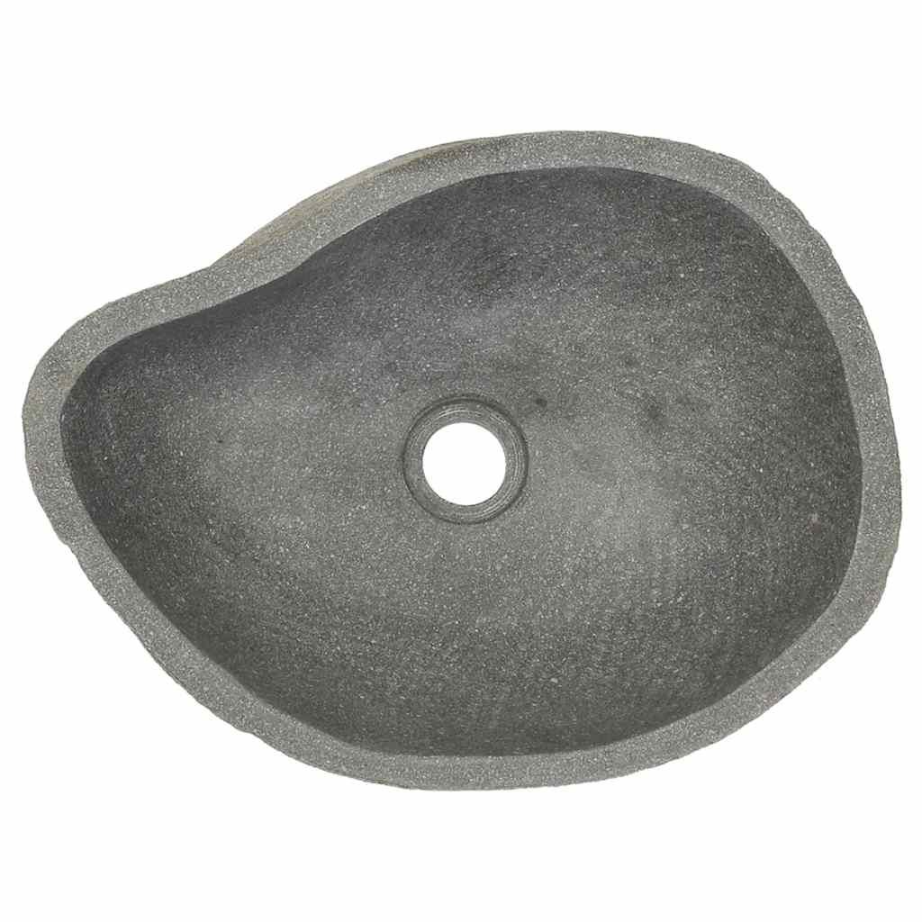 Wastafel ovaal (37-46)x(29-36) cm riviersteen is nu te koop bij PeponiXL, paradijselijk wonen!
