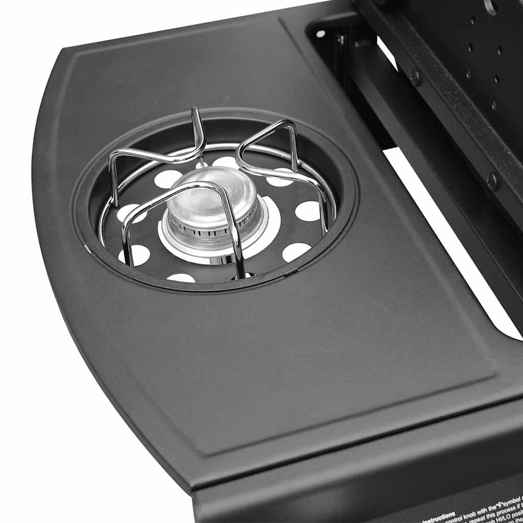 Gasbarbecue 6+1 kookzone zwart en zilver is nu te koop bij PeponiXL, paradijselijk wonen!