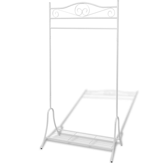 Kledingrek staal wit is nu te koop bij PeponiXL, paradijselijk wonen!