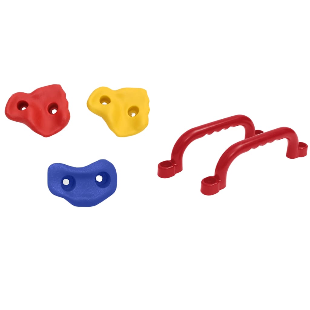 Schommelzitjes 2 st met klimstenen polyetheen blauw is nu te koop bij PeponiXL, paradijselijk wonen!
