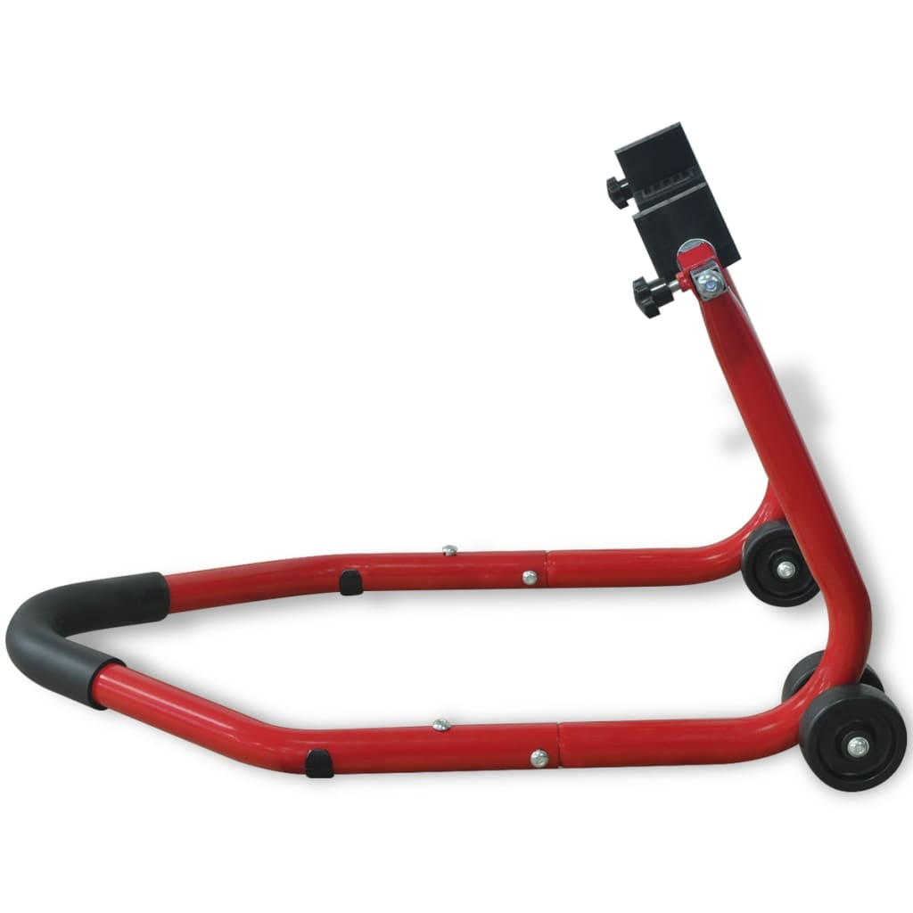 Motorfiets achterwiel paddock standaard rood is nu te koop bij PeponiXL, paradijselijk wonen!