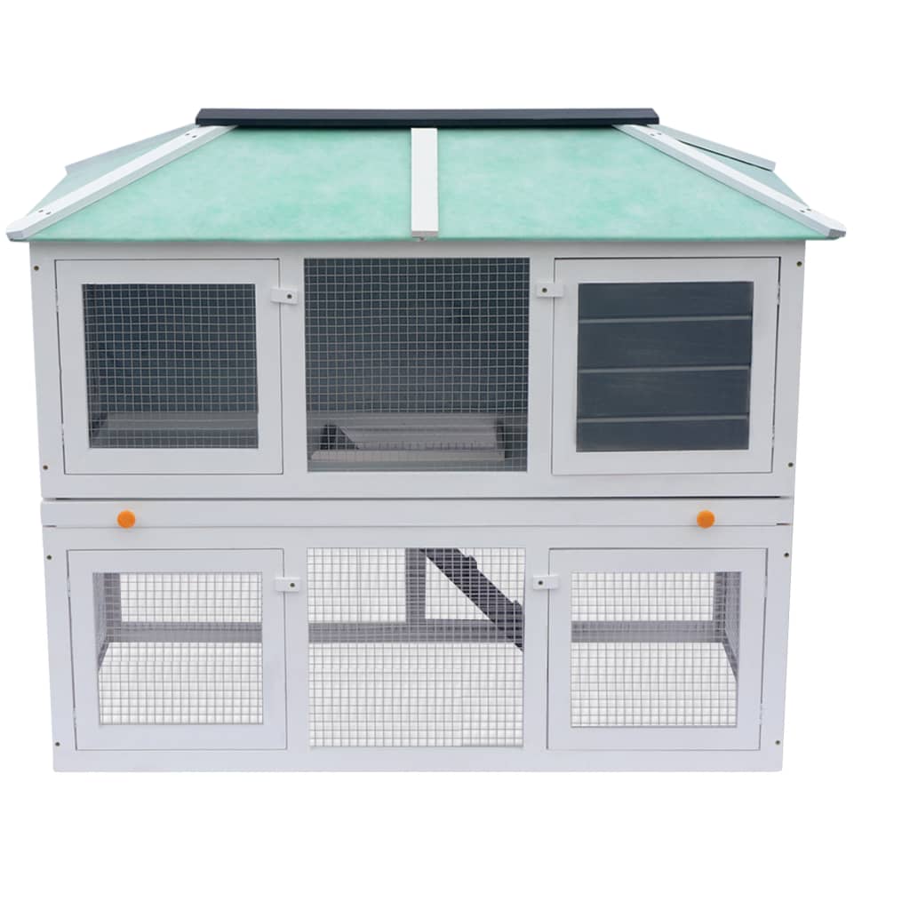 Dierenhok twee verdiepingen hout is nu te koop bij PeponiXL, paradijselijk wonen!