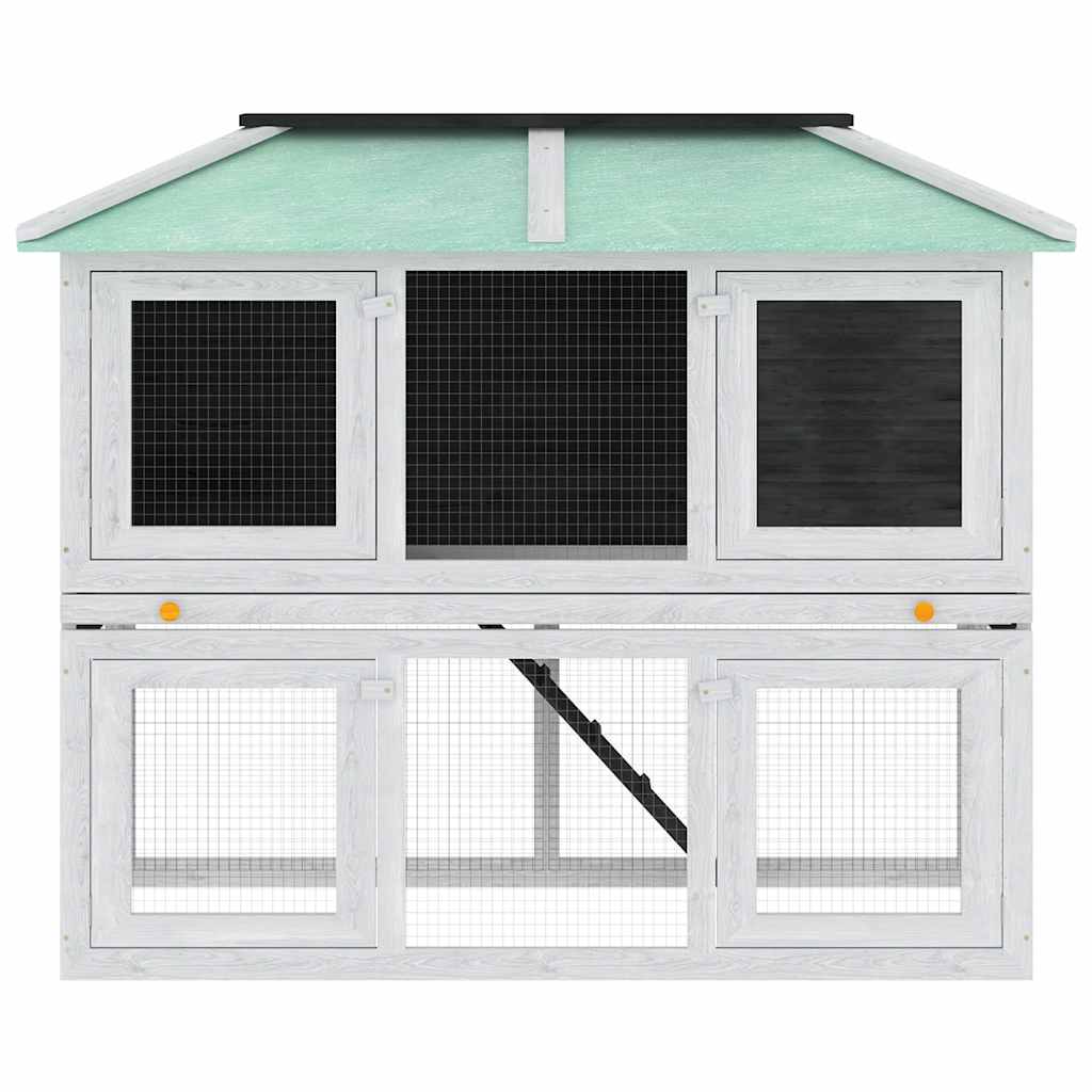 Dierenhok twee verdiepingen hout is nu te koop bij PeponiXL, paradijselijk wonen!