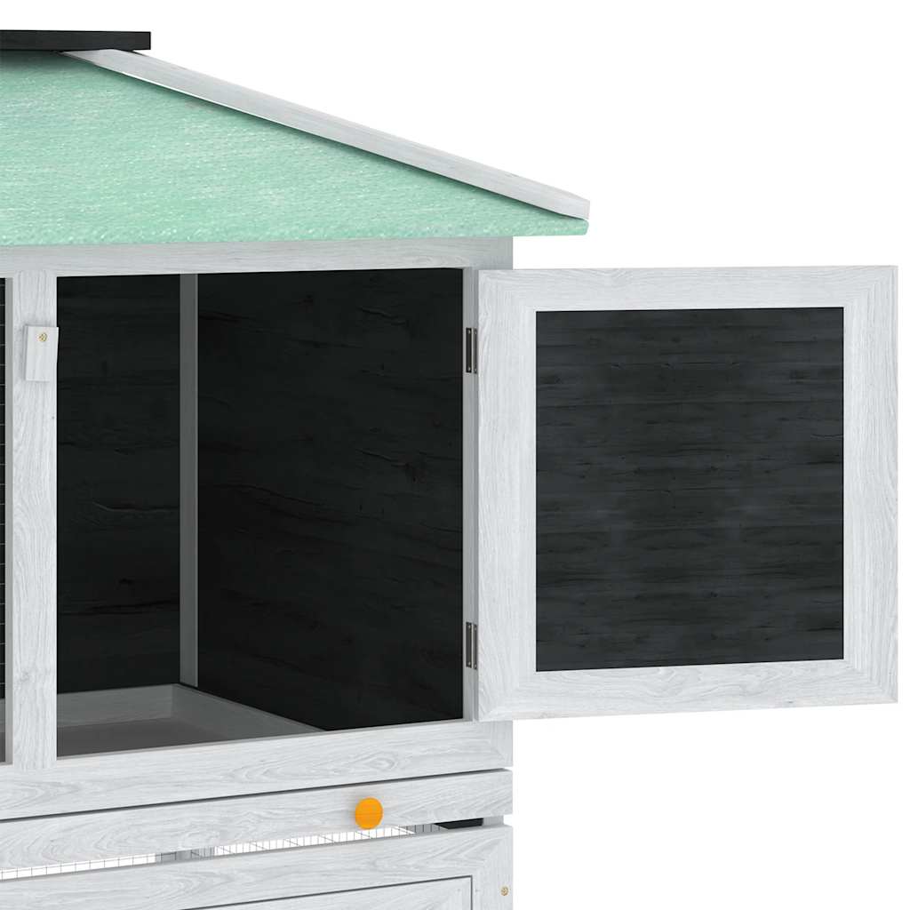 Dierenhok twee verdiepingen hout is nu te koop bij PeponiXL, paradijselijk wonen!
