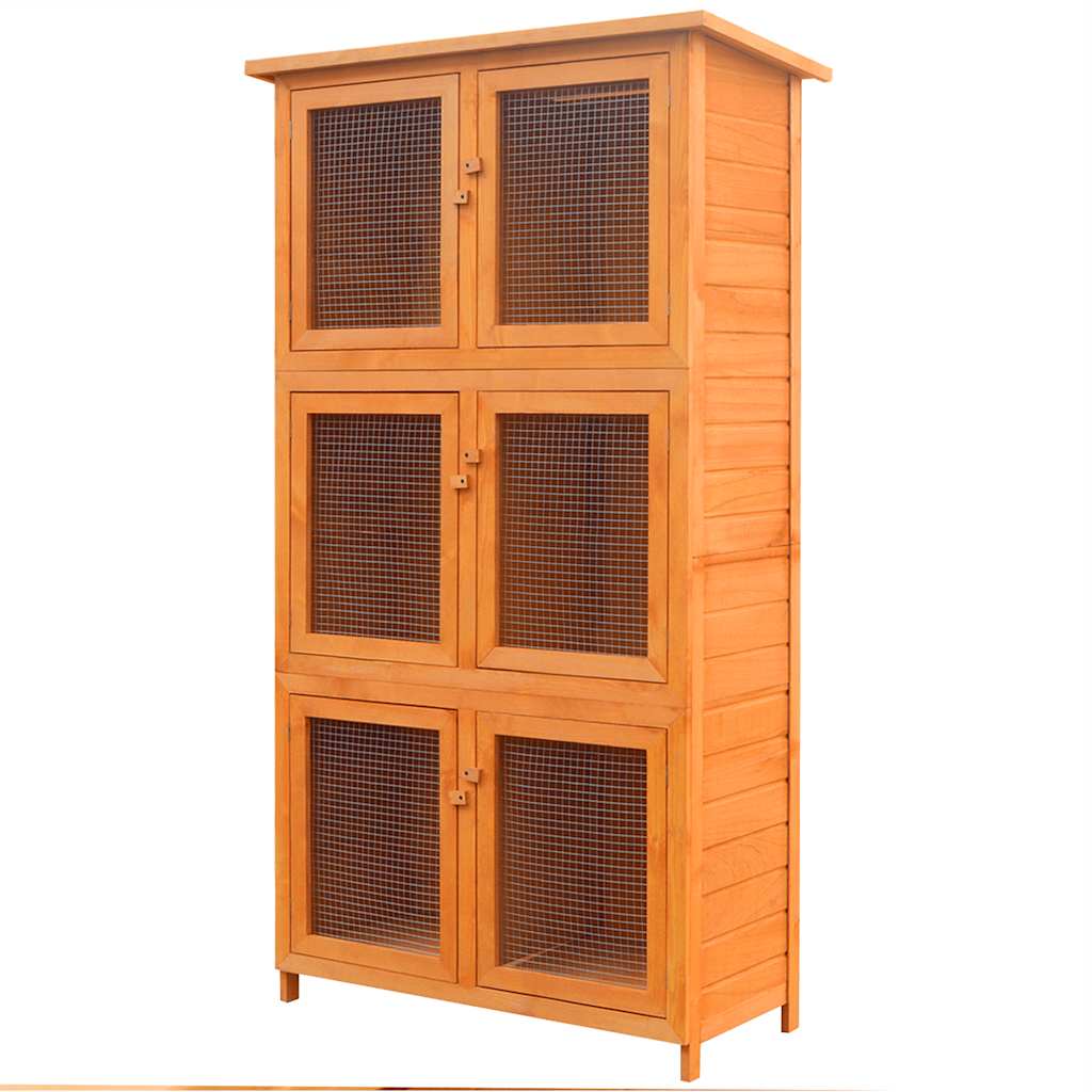 Dierenhok 6 kamers hout is nu te koop bij PeponiXL, paradijselijk wonen!