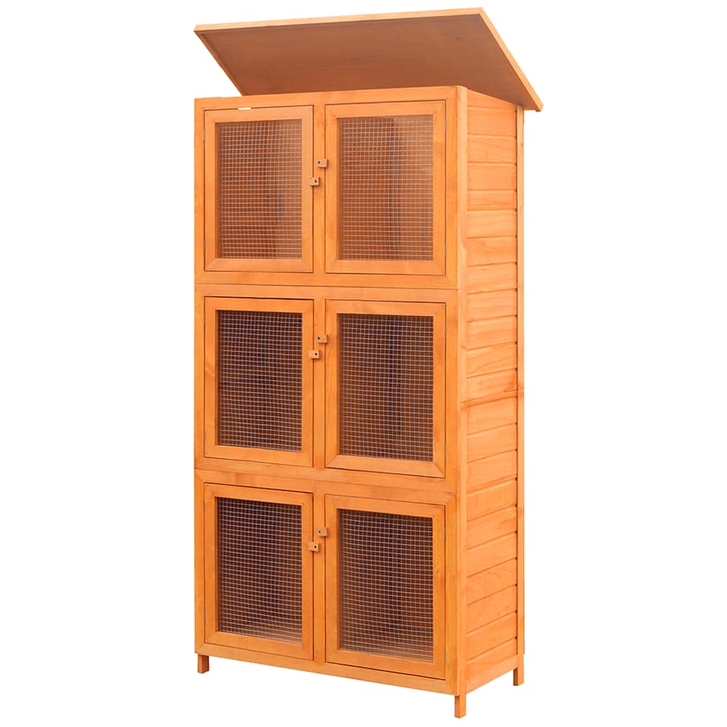 Dierenhok 6 kamers hout is nu te koop bij PeponiXL, paradijselijk wonen!