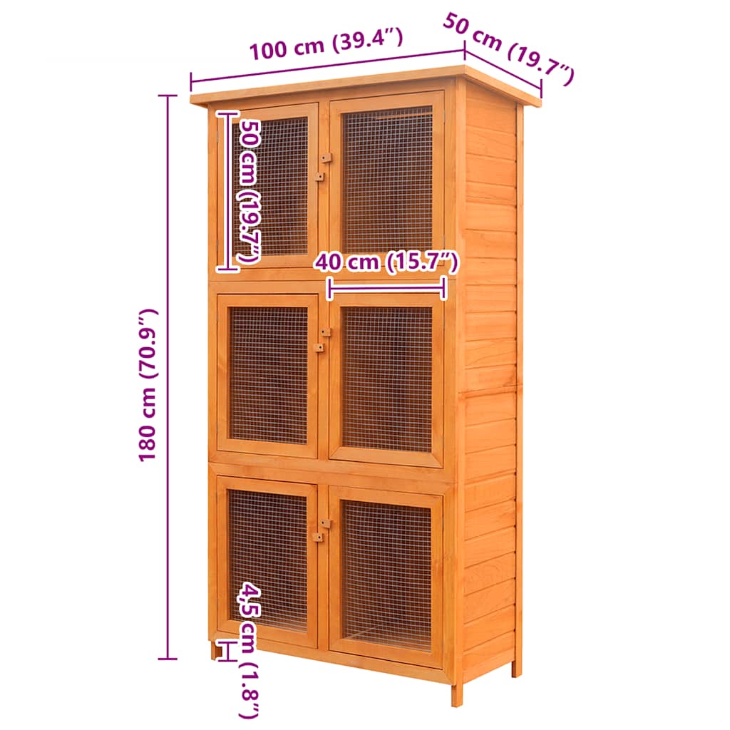 Dierenhok 6 kamers hout is nu te koop bij PeponiXL, paradijselijk wonen!