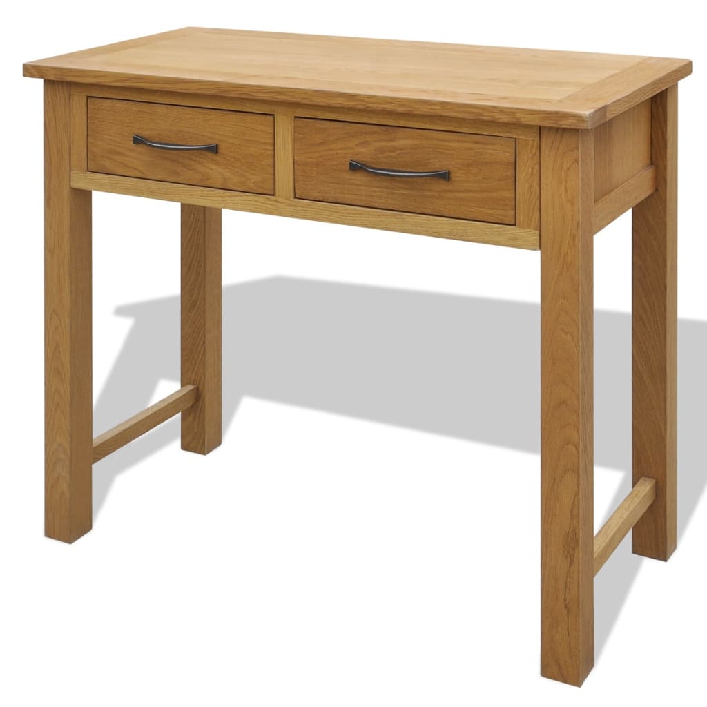 Kaptafel met krukje massief eikenhout is nu te koop bij PeponiXL, paradijselijk wonen!