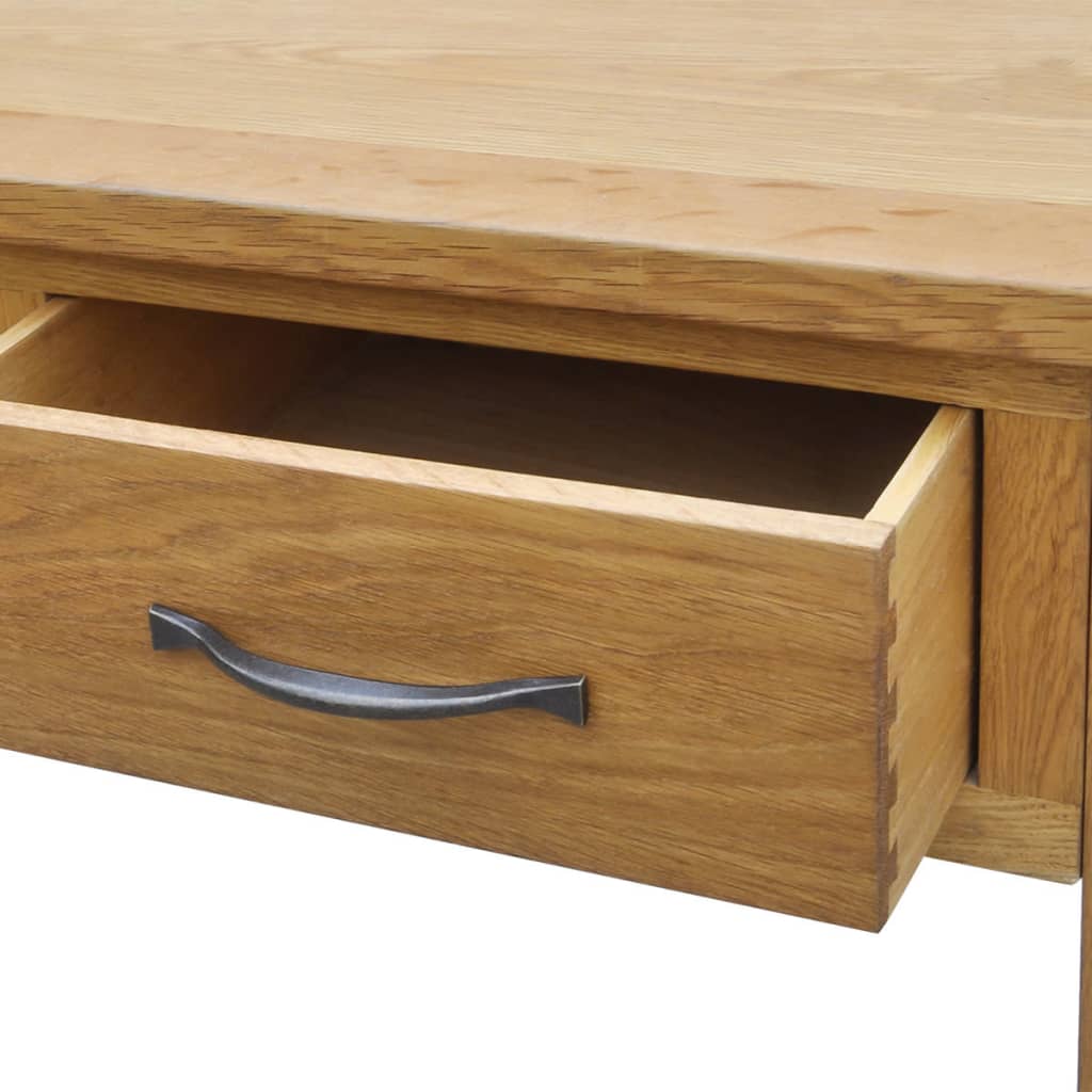 Kaptafel met krukje massief eikenhout is nu te koop bij PeponiXL, paradijselijk wonen!