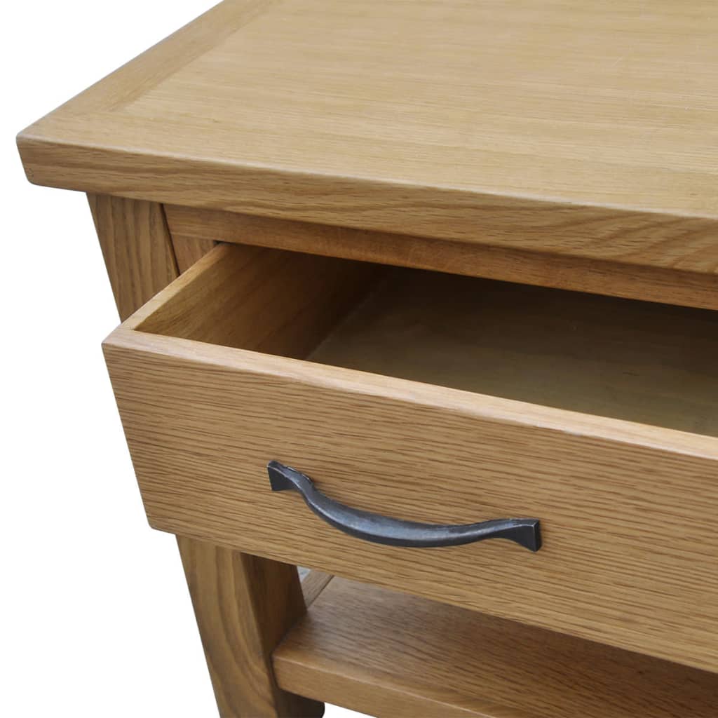 Salontafel 88x53x45 cm massief eikenhout is nu te koop bij PeponiXL, paradijselijk wonen!