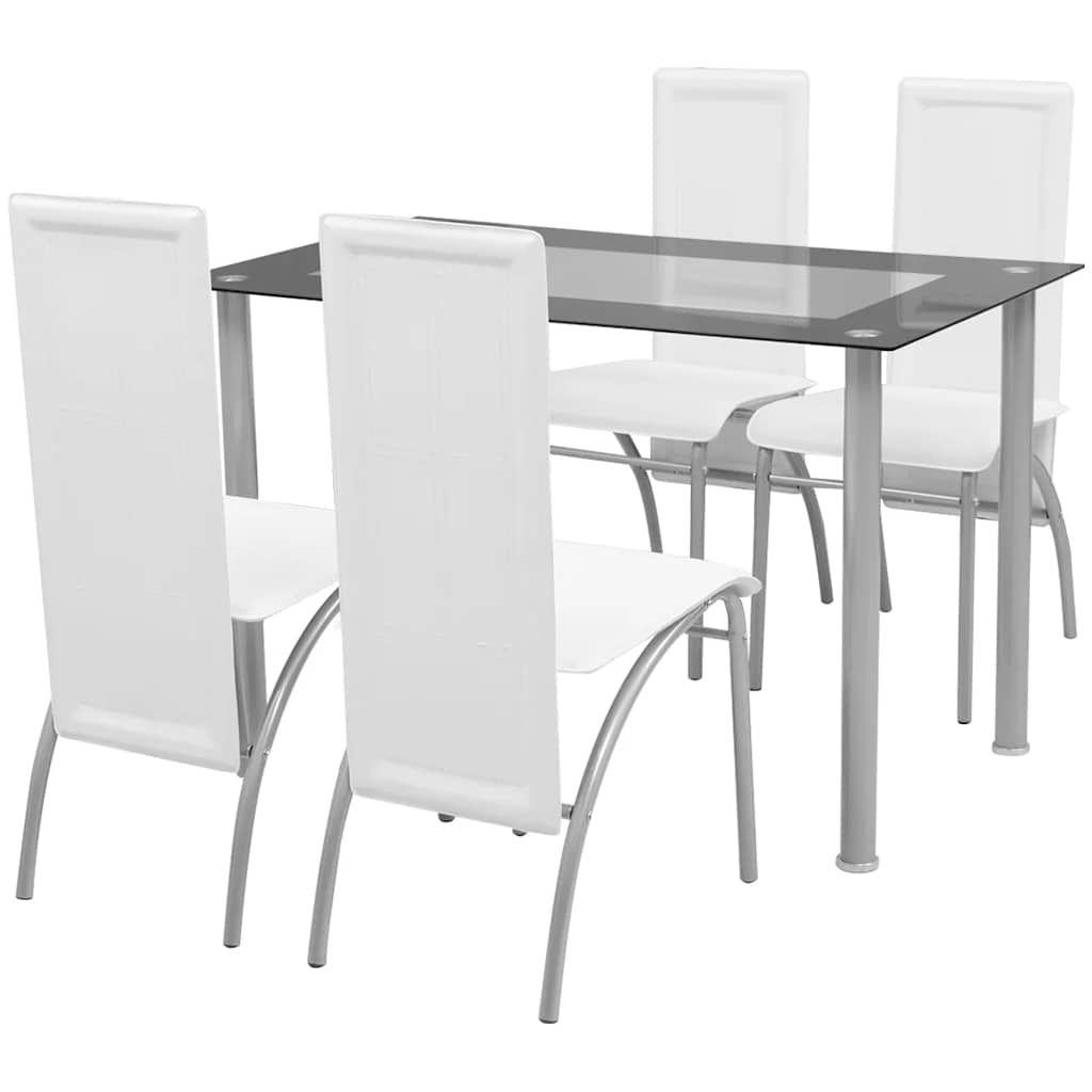 Eetkamerset Wit 5-delige is nu te koop bij PeponiXL, paradijselijk wonen!