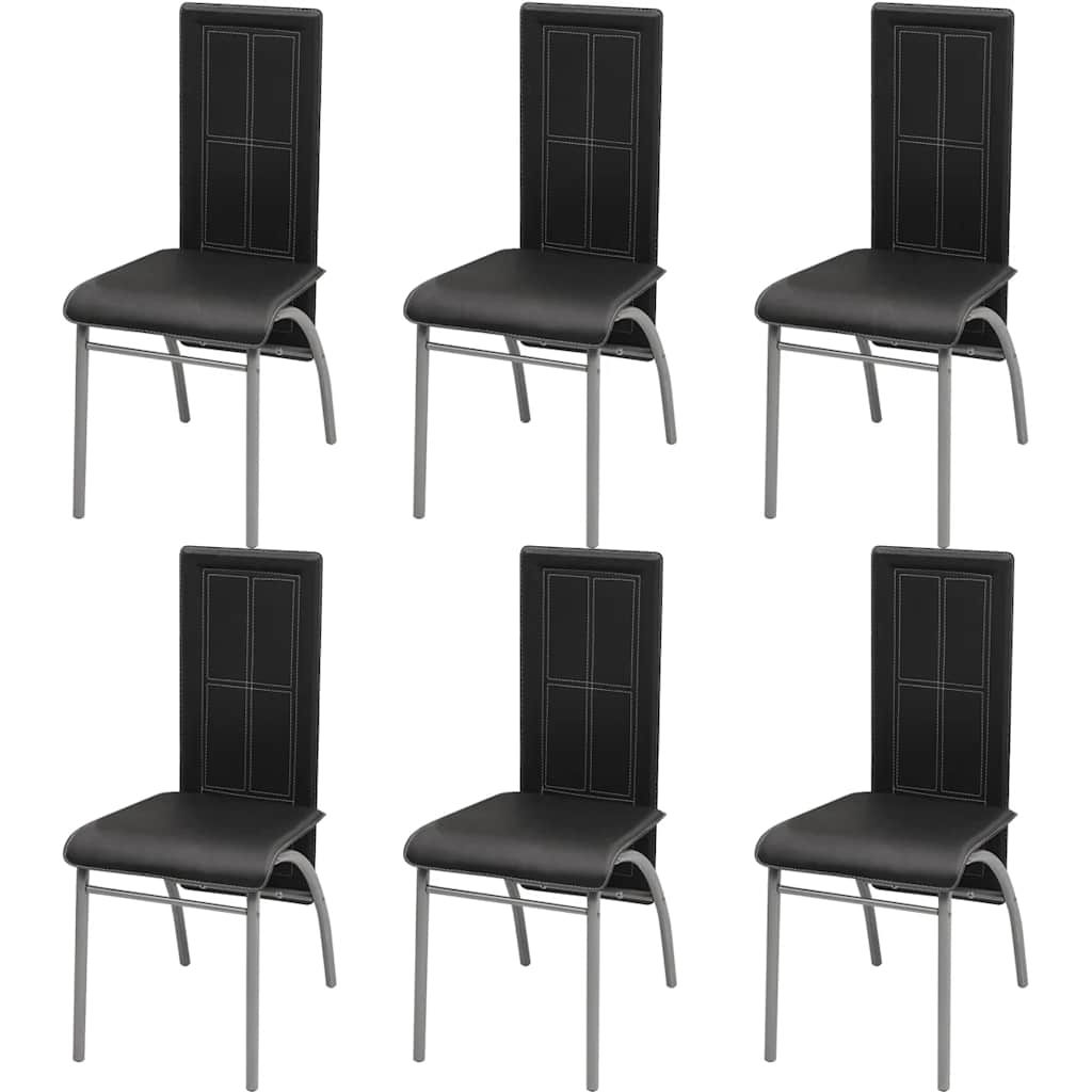 Eetkamerset zwart 7-delig is nu te koop bij PeponiXL, paradijselijk wonen!