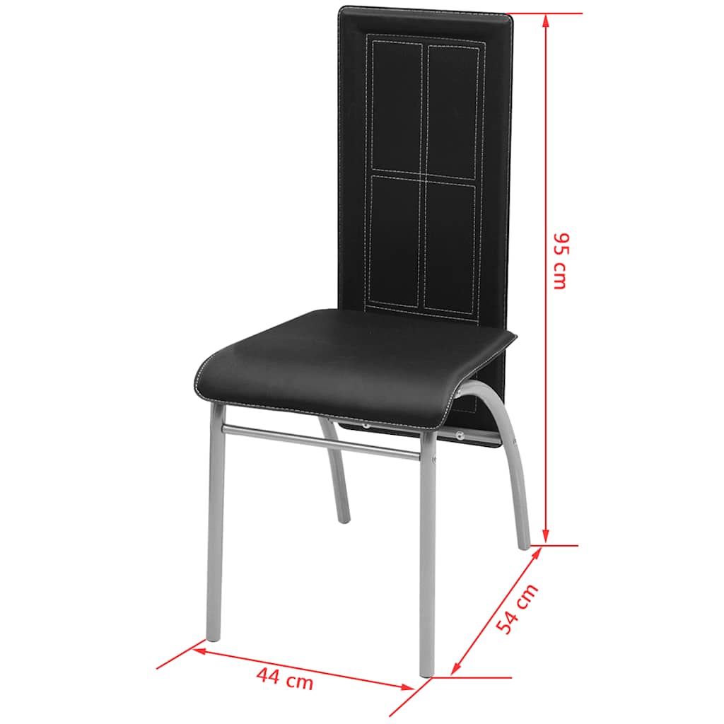 Eetkamerset zwart 7-delig is nu te koop bij PeponiXL, paradijselijk wonen!