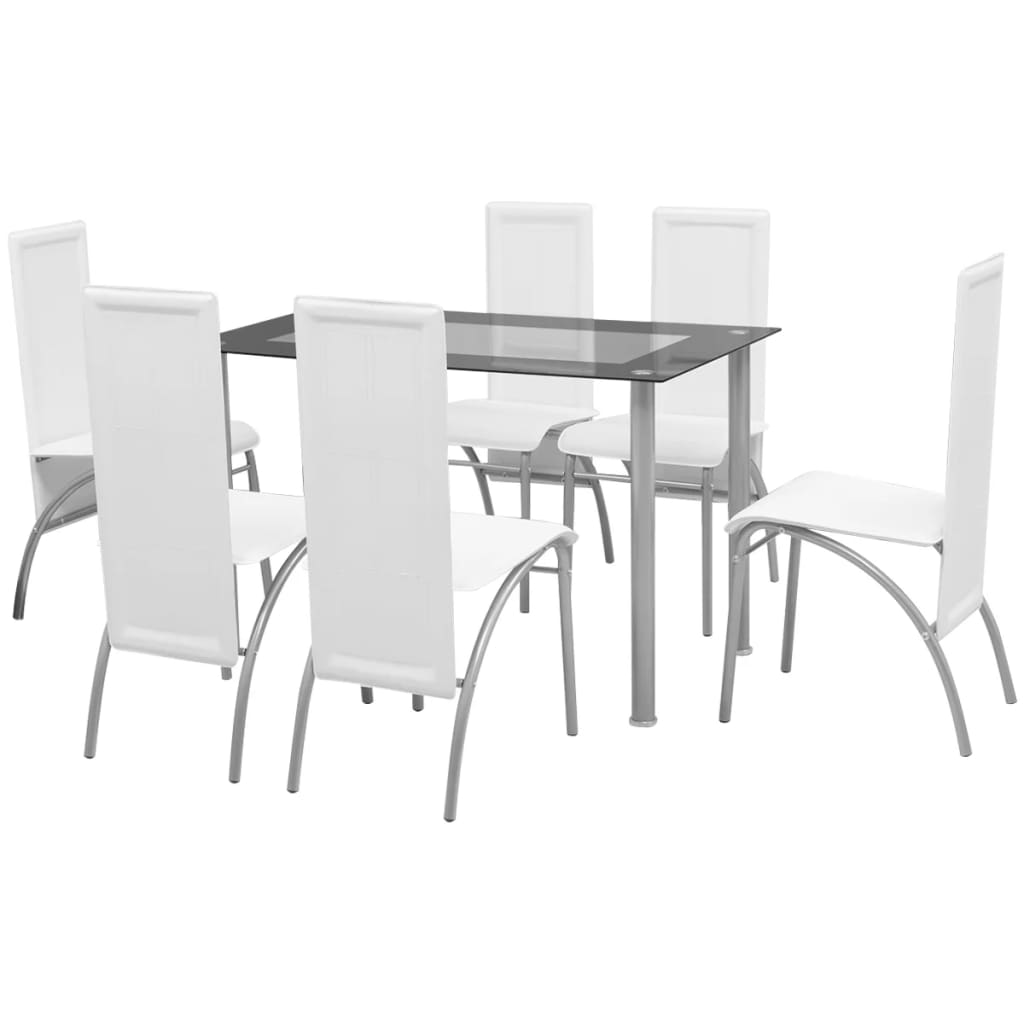 Eetkamerset wit 7-delig is nu te koop bij PeponiXL, paradijselijk wonen!
