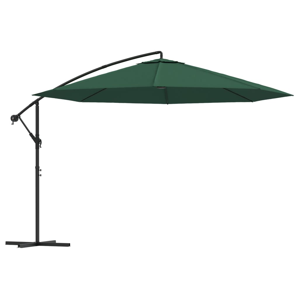 Zweefparasol 3,5 m groen is nu te koop bij PeponiXL, paradijselijk wonen!