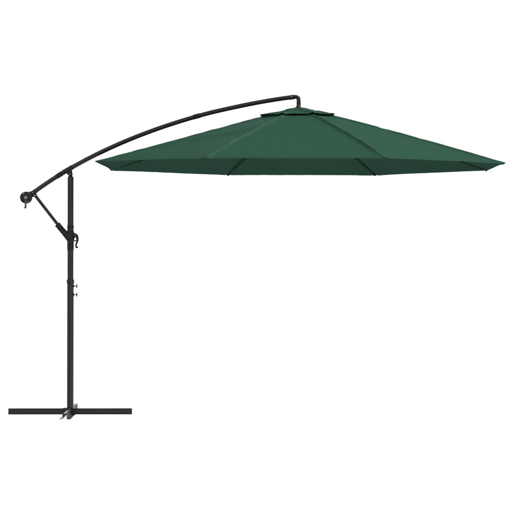Zweefparasol 3,5 m groen is nu te koop bij PeponiXL, paradijselijk wonen!