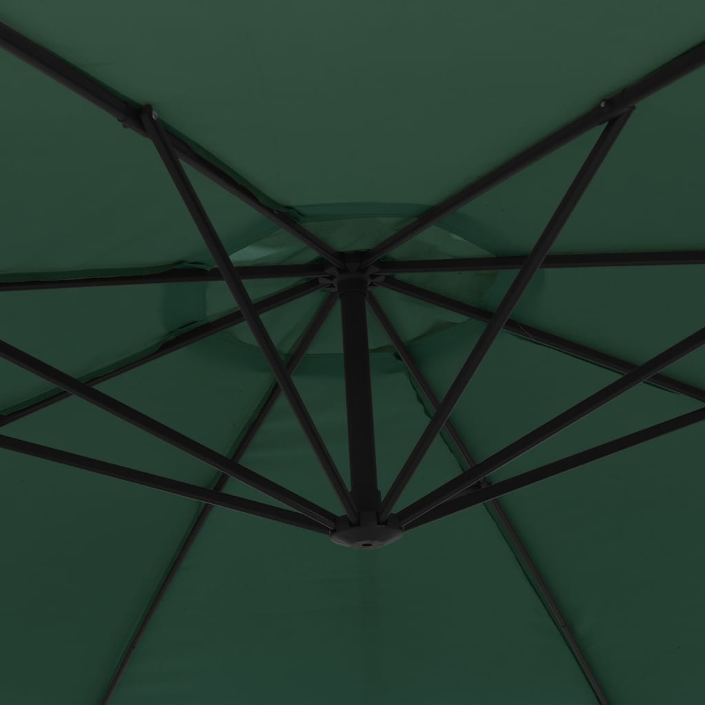 Zweefparasol 3,5 m groen is nu te koop bij PeponiXL, paradijselijk wonen!