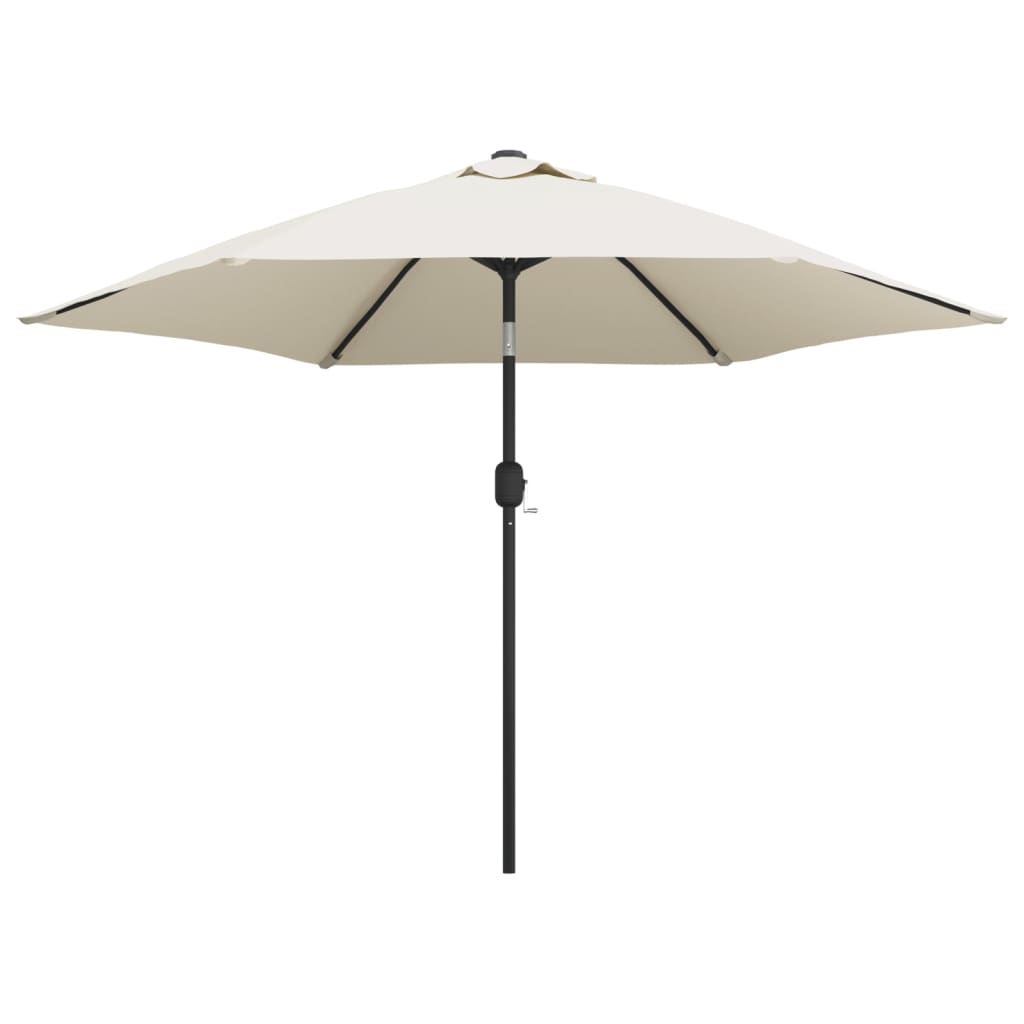 Zweefparasol met LED 3 m zandwit is nu te koop bij PeponiXL, paradijselijk wonen!