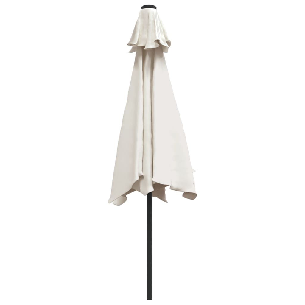 Zweefparasol met LED 3 m zandwit is nu te koop bij PeponiXL, paradijselijk wonen!